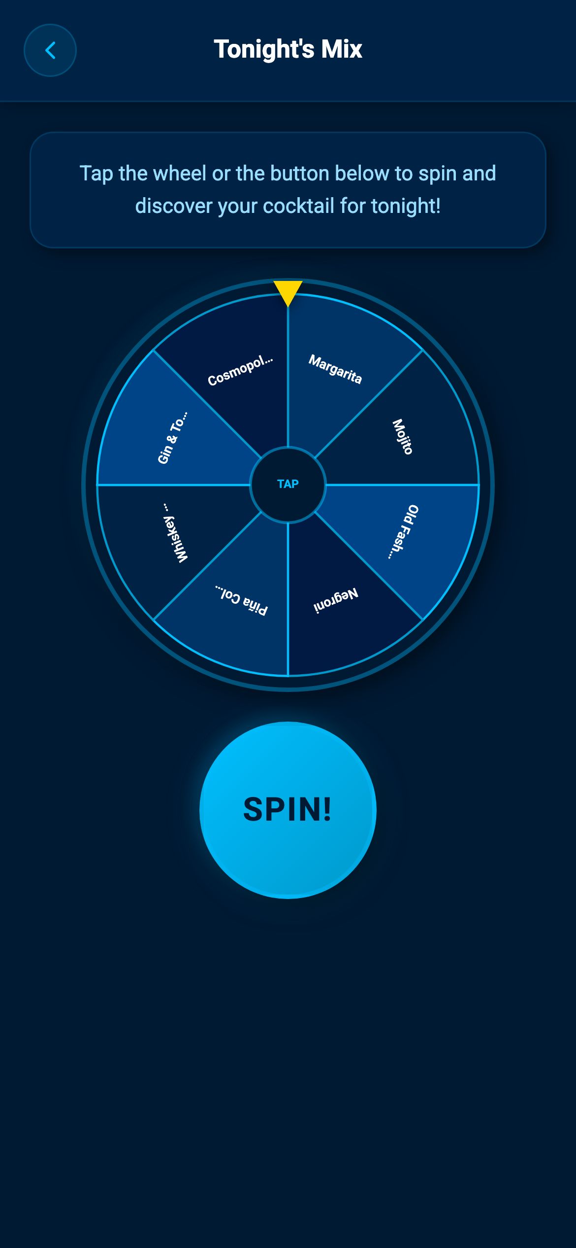 Tonight's Mix Spinner